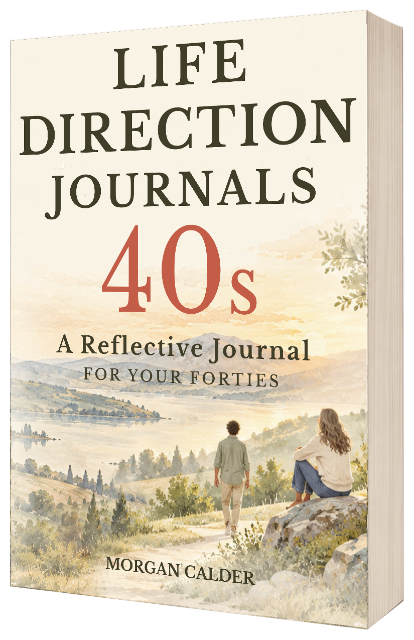 Life Direction Journals: 40s paperback, showing the illustrated front cover and page block.